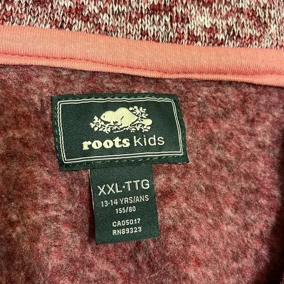 Roots kids size youth XXL 13-14 years zip sweater - Picture 3 of 7
